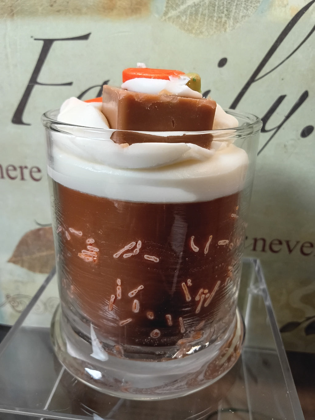 Unique Candle Designs By Kaneca- Carrot Cake Candle. 13 oz. Large Soy Dessert Candle