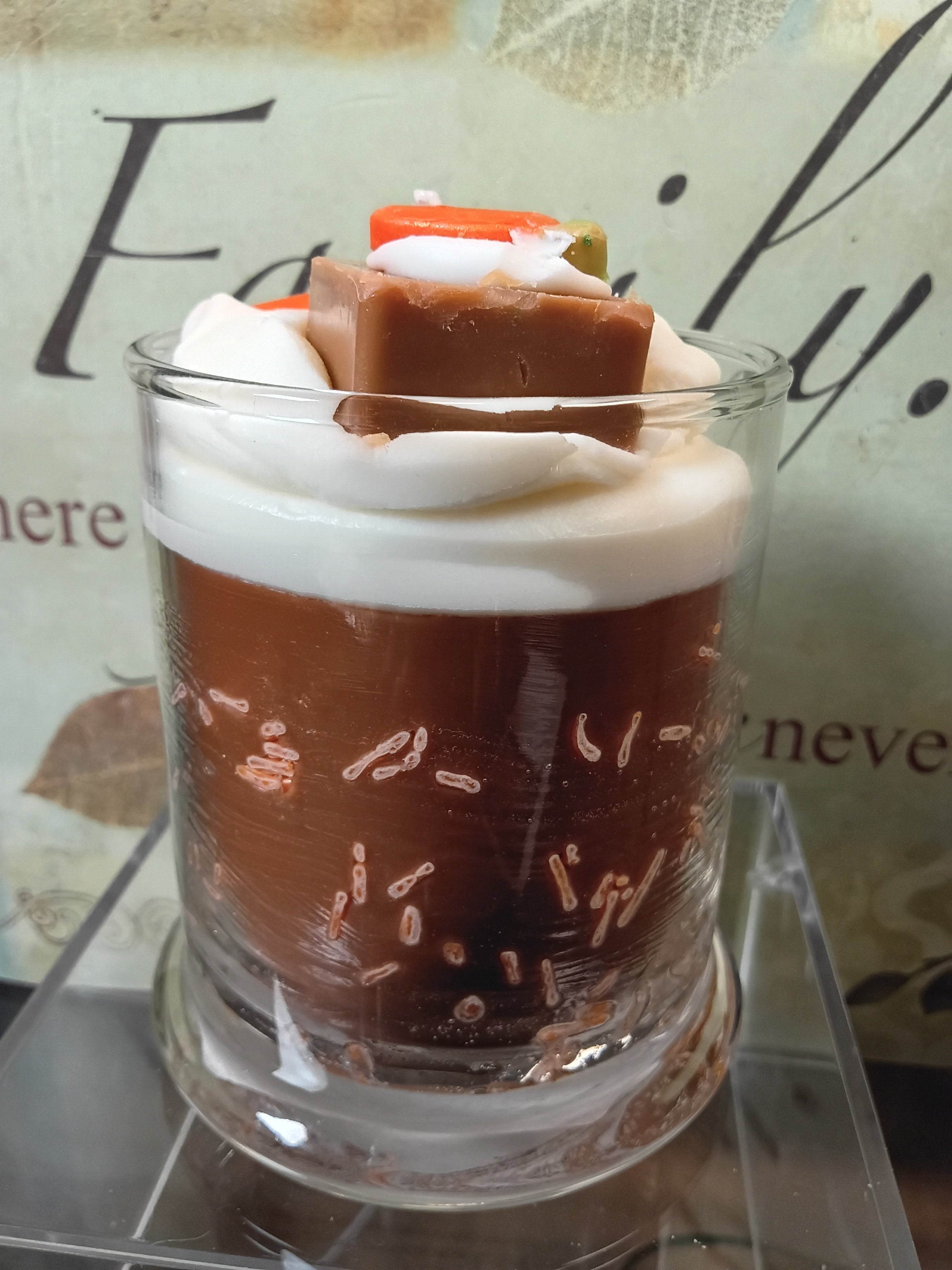 Unique Candle Designs By Kaneca- Carrot Cake Candle. 13 oz. Large Soy Dessert Candle