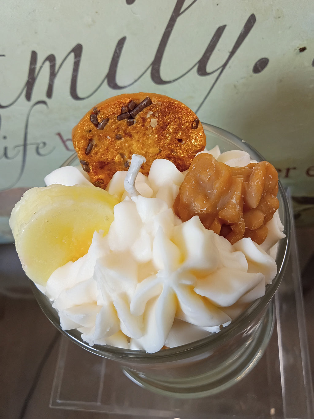 Unique Candle Designs By Kaneca- Banana Bread Candle. 13 oz. Large Soy Dessert Candle