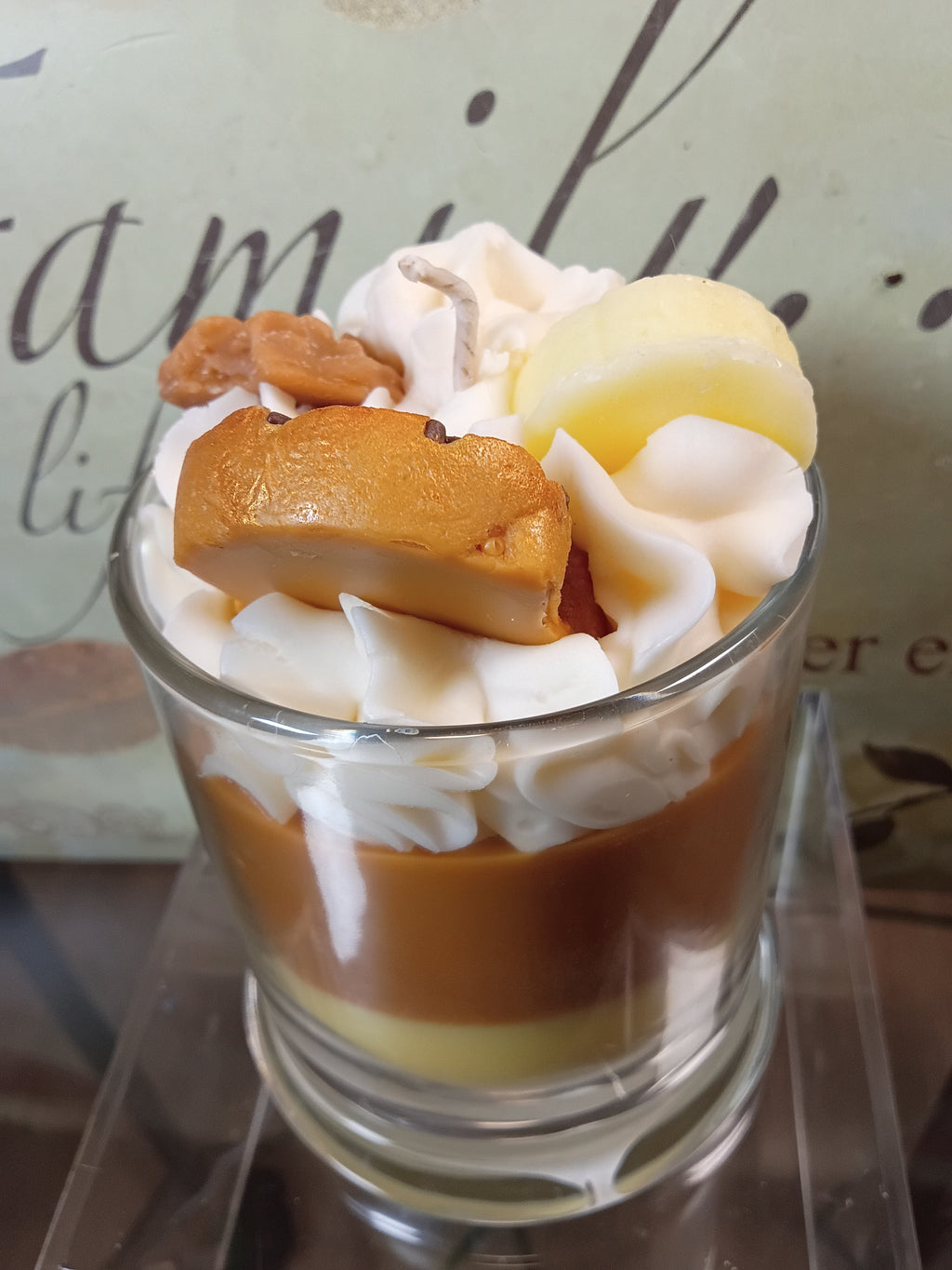 Unique Candle Designs By Kaneca- Banana Bread Candle. 13 oz. Large Soy Dessert Candle