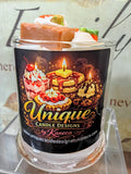 Unique Candle Designs By Kaneca- Carrot Cake Candle. 13 oz. Large Soy Dessert Candle