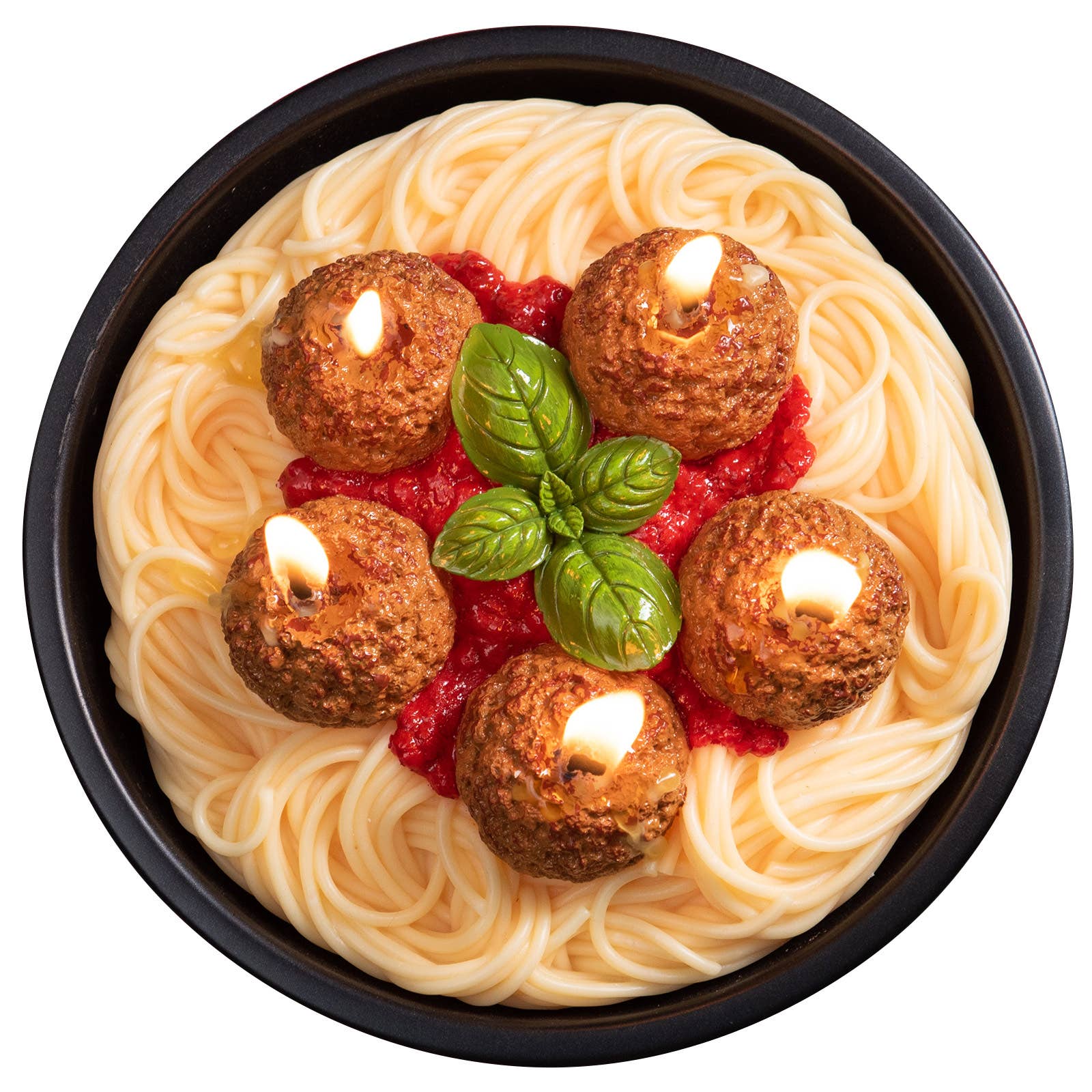 Unique Candle Designs By Kaneca- Spaghetti & Meatballs Pasta Candle – Novelty Food CandleGift
