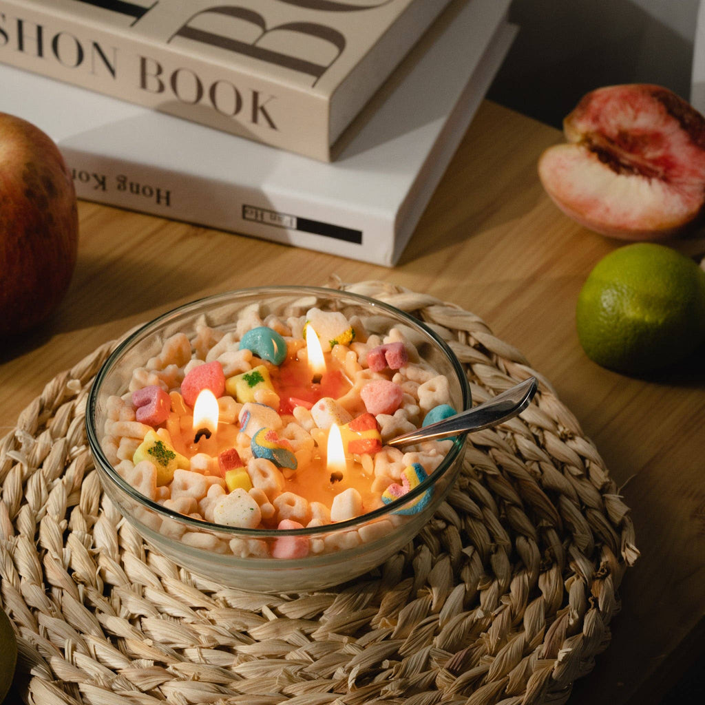 Unique Candle Designs By Kaneca - Lucky Charms Cereal Candle Bowl