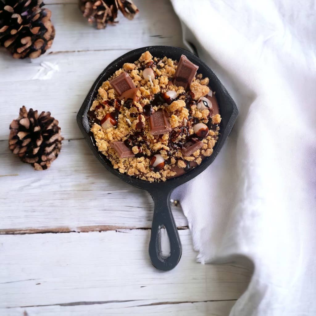 Unique Candle Designs By Kaneca- 8 oz S'mores Iron Skillet Candle