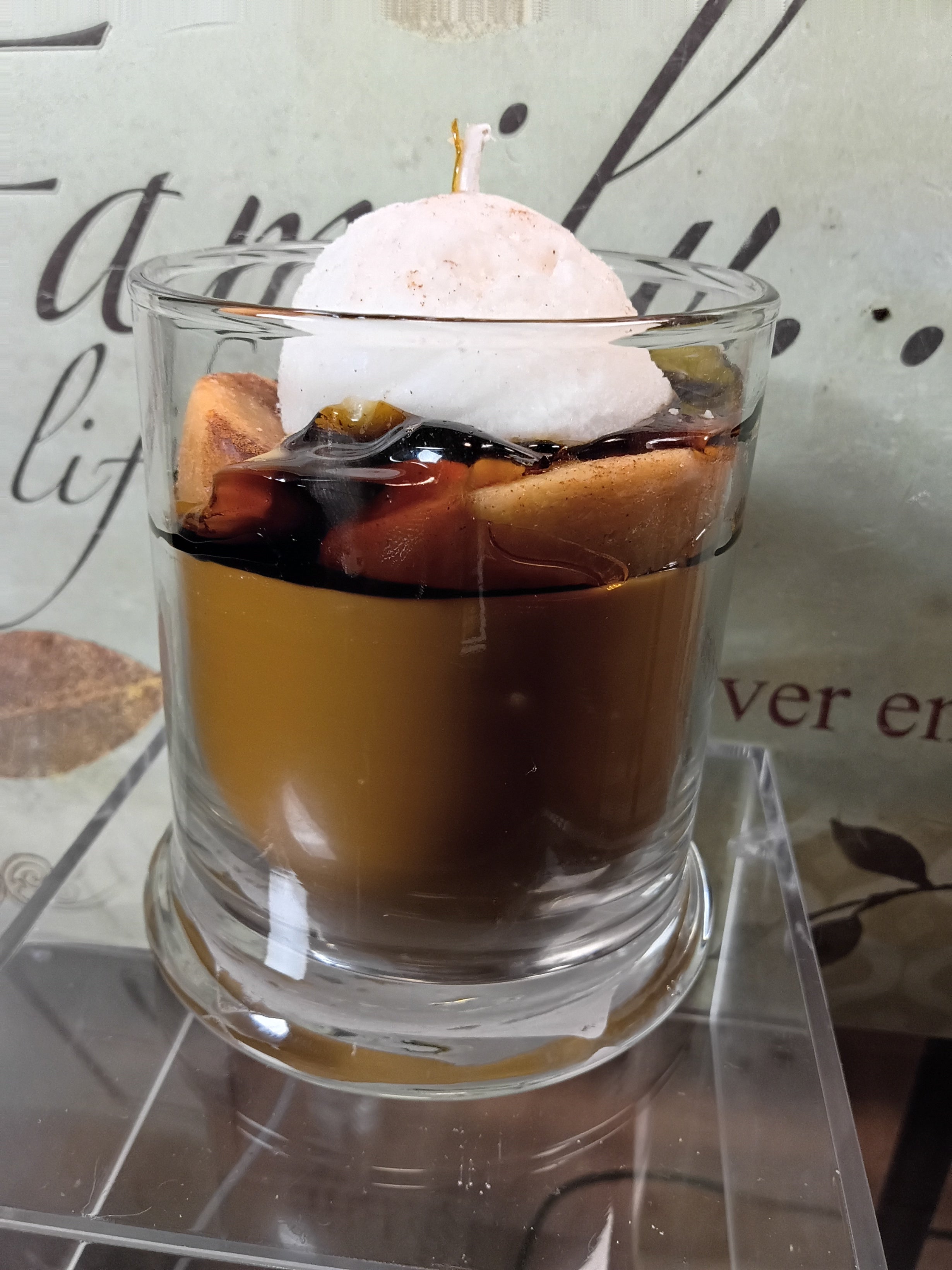 Unique Candle Designs By Kaneca - Baked Apple Pie Candle. 13 oz. Large Soy Dessert Candle