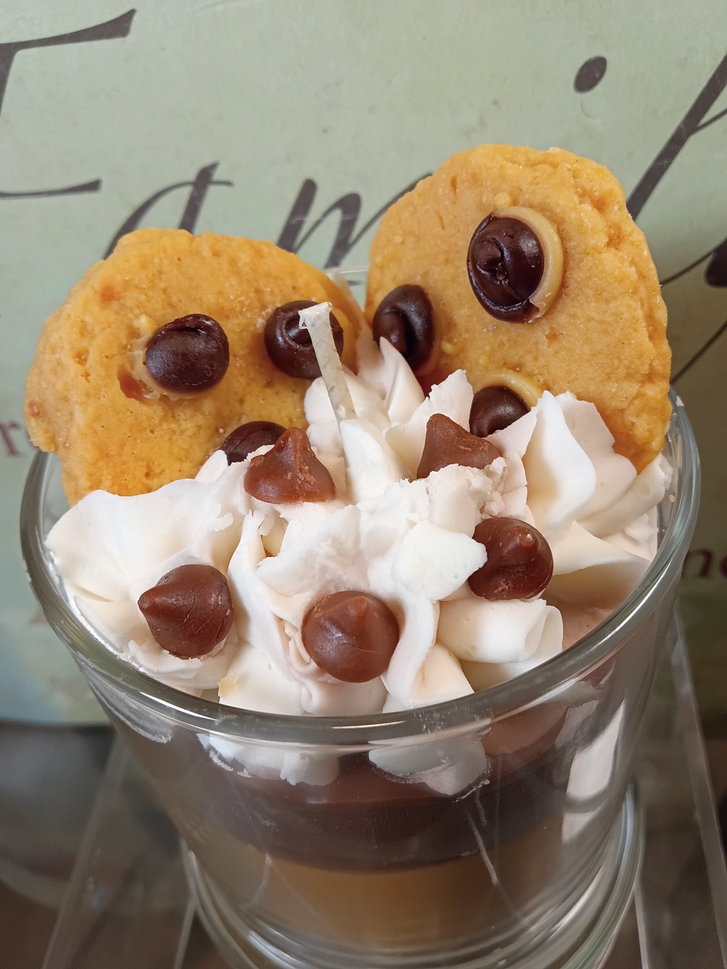 Unique Candle Designs By Kaneca - Chocolate Chip Cookie Candle. 13 oz. Large Dessert Candle
