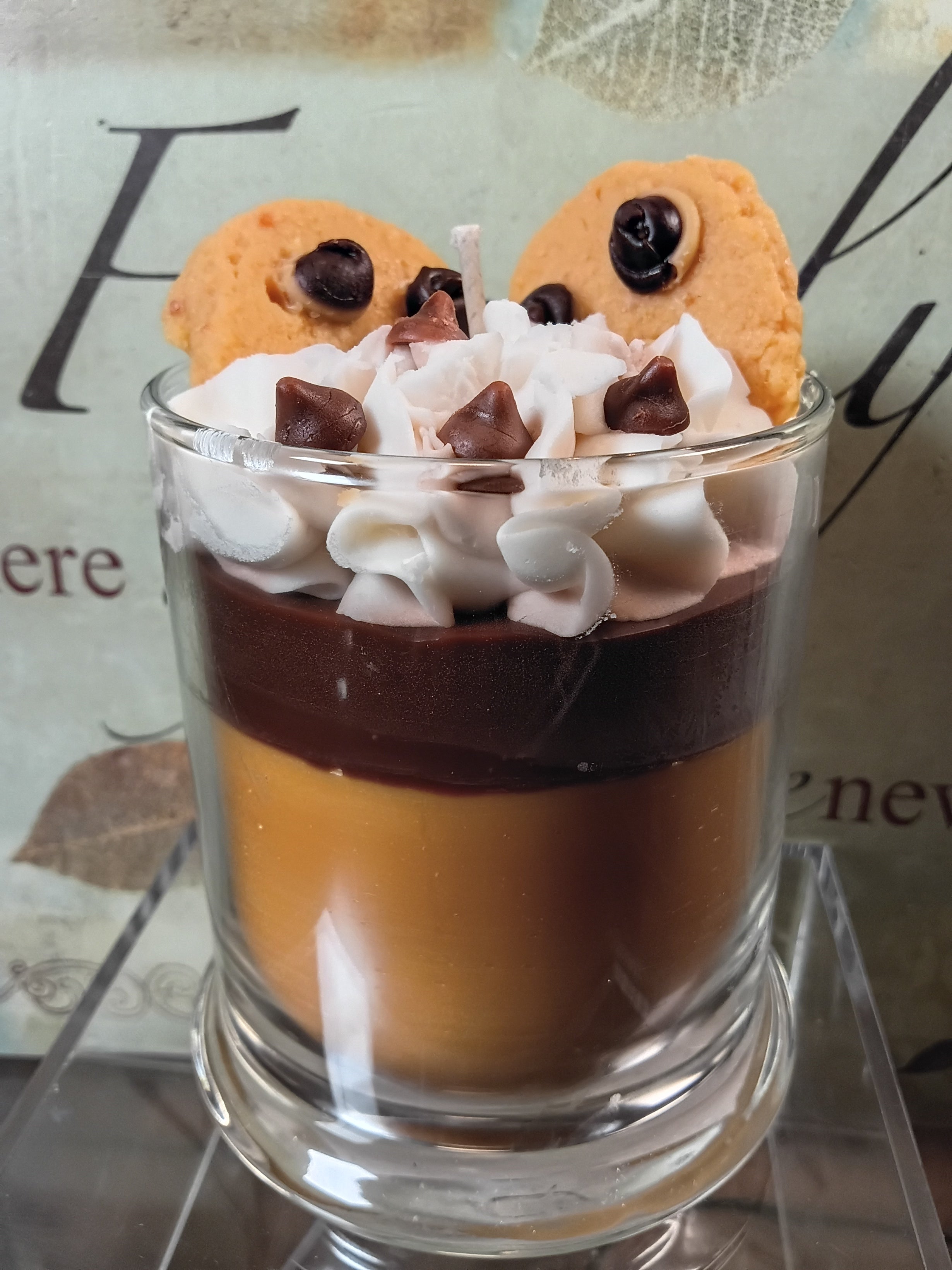 Unique Candle Designs By Kaneca - Chocolate Chip Cookie Candle. 13 oz. Large Dessert Candle