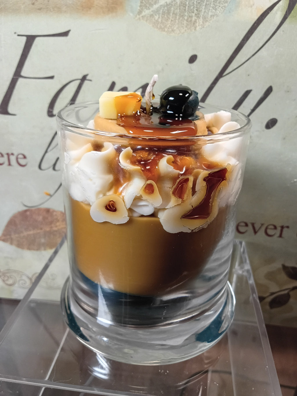 Unique Candle Designs By Kaneca - Blueberry Maple Pancakes Candle. 13 oz. Large Dessert Candle