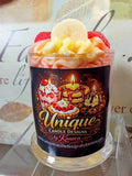 Unique Candle Designs By Kaneca - Strawberry Banana Candle.13 oz. Large Dessert Candle