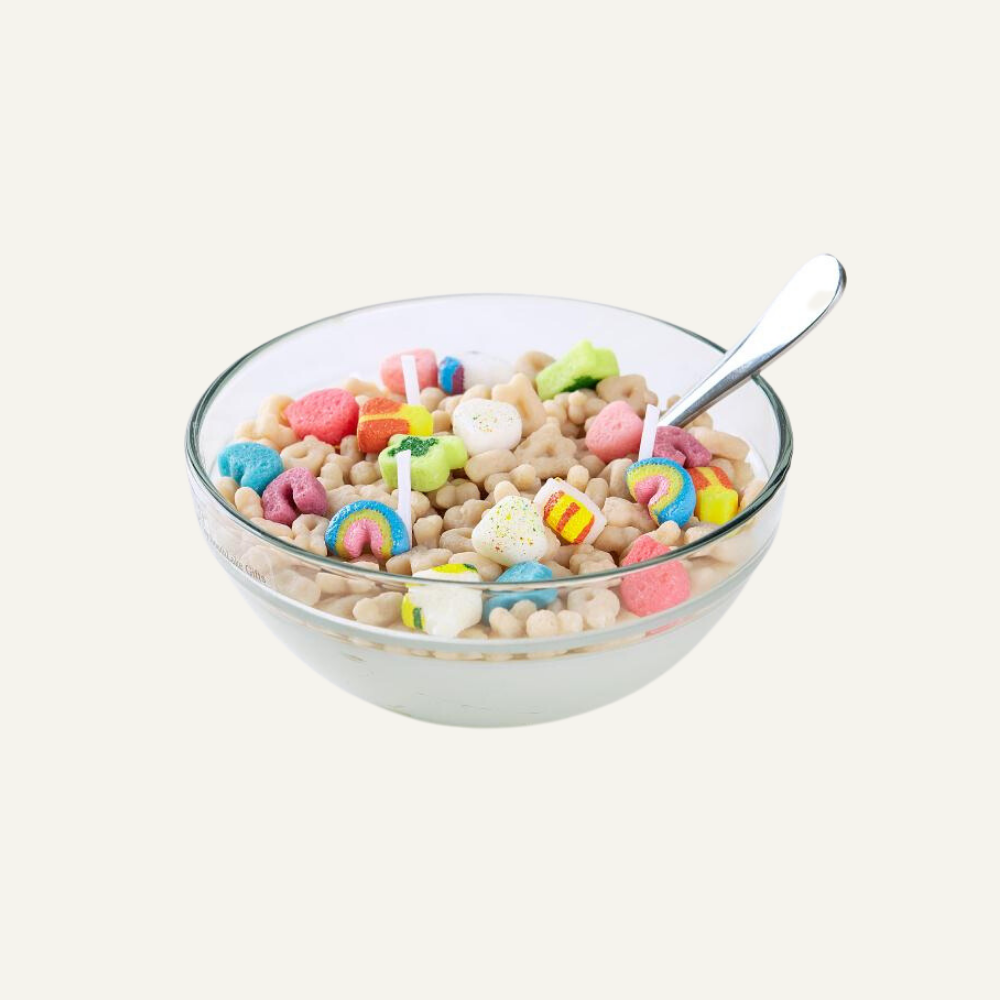 Unique Candle Designs By Kaneca - Lucky Charms Cereal Candle Bowl